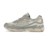 Gel-NYC Mesh Fabric Synthetic Leather Mid-Top Casual Shoes, Beige/Grey (Men's, Sizes 36–47)