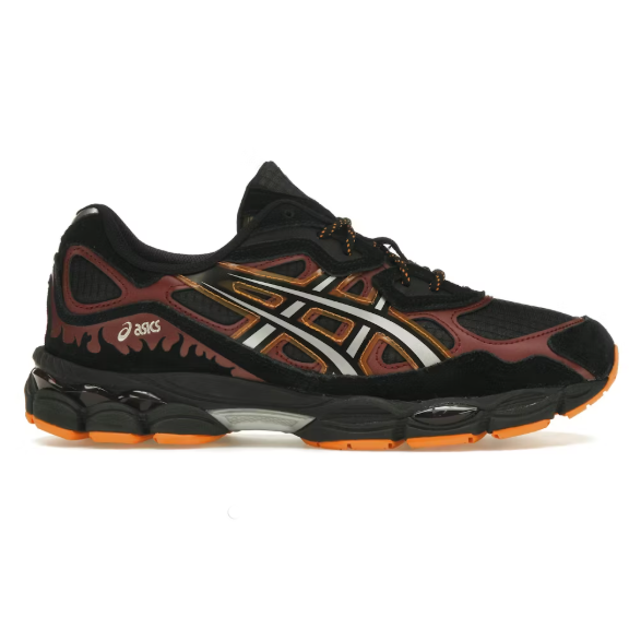 Gel-NYC Naruto Uzumaki Low-Top Casual Shoes in Black, Red, and White (Men's, Sizes 36–47)