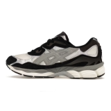 Gel-NYC Low-top Running Shoes with Suede Leather Finish, Grey/Black (Unisex, Sizes 36–47)