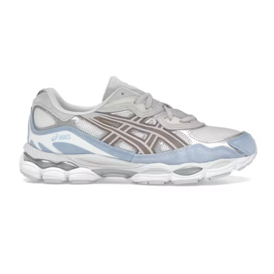Gel-NYC Low-Top Running Shoes, White/Blue (Unisex, Sizes 36–47)