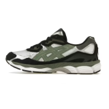 Gel-NYC “urbancore” fabric and synthetic leather low-top casual shoes, white, black, and green (men's, sizes 36–47)
