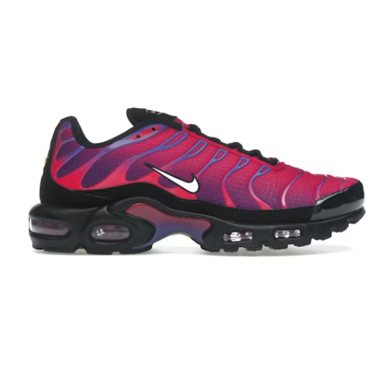 Air Max Plus Low-Top Casual Running Shoes, Black/Purple (Men's, Sizes 36–49)