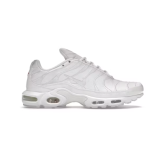Air Max Plus Low-Top Casual Urban Running Shoes, Triple White (Men's, Sizes 36–49)