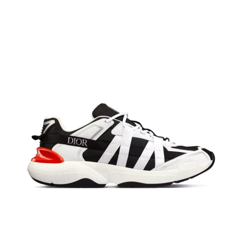 B24 Runtek Low-top Casual Shoes, Black and White (Men's, Sizes 38–47)