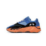 Boost 700 “bright” low-top chunky sneakers, blue and orange (unisex, sizes 36–49)