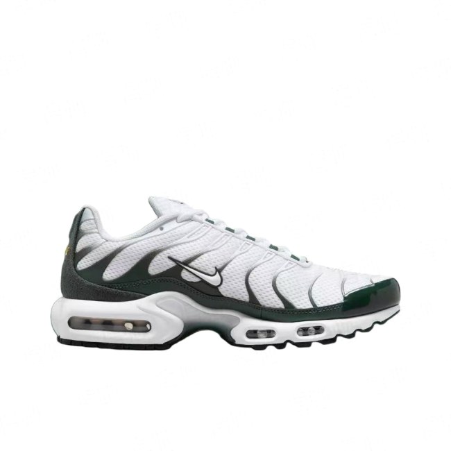 Air Max Plus Low-Top Casual Running Shoes, White (Unisex, Sizes 36–49)