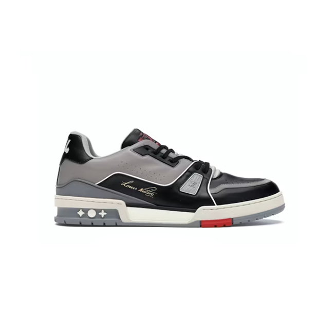 Trainer low-top fashion sneakers, black/grey (unisex, sizes 36–49)