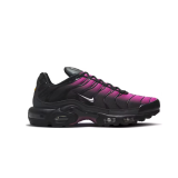 Air Max Plus Low-Top Running Shoes, Black/Pink (Men's, Sizes 36–49)