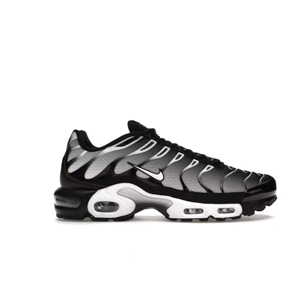 Air Max Plus Low-Top Casual Running Shoes, Black/Grey (Men's, Sizes 36–49)