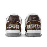 Trainer low-top fashion sneakers, grey-brown (men's, sizes 36–49)