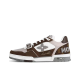 Trainer low-top fashion sneakers, grey-brown (men's, sizes 36–49)