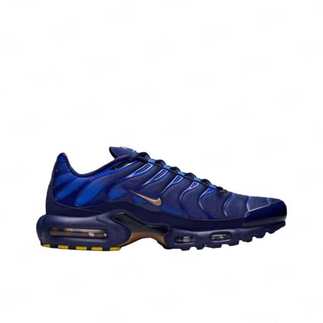 Air Max Plus French National Football Team OG Low-Top Running Shoes, Black/Blue (Men's, Sizes 36–49)
