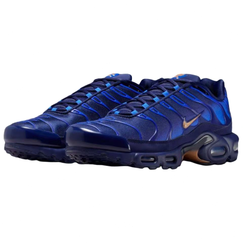 Air Max Plus French National Football Team OG Low-Top Running Shoes, Black/Blue (Men's, Sizes 36–49)