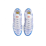 Air Max Plus Low-Top Casual Shoes, White/Blue (Unisex, Sizes 36–49)