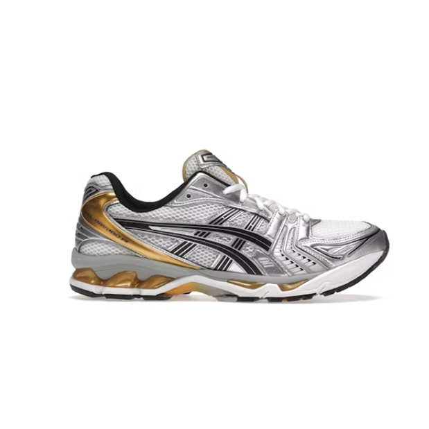 Gel-Kayano 14 Low-top Casual Running Shoes, Silver Blue (Gold and Silver, Sizes 36–47)