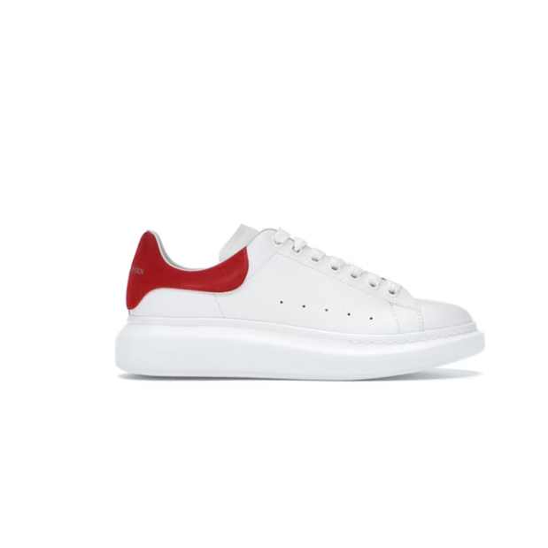 Oversized Sneaker – Chunky Sole Low-Top – Red & White (Unisex, Sizes 36–49)