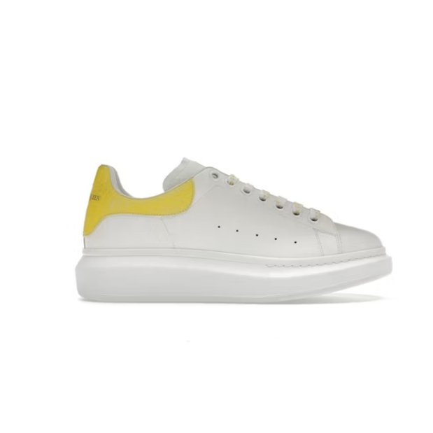 Oversized Sneaker – Platform Low-Top – Yellow & White (Unisex, Sizes 36–49)