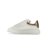 Oversized Sneaker – Platform Low-Top – White & Gold (Unisex, Sizes 36–49)