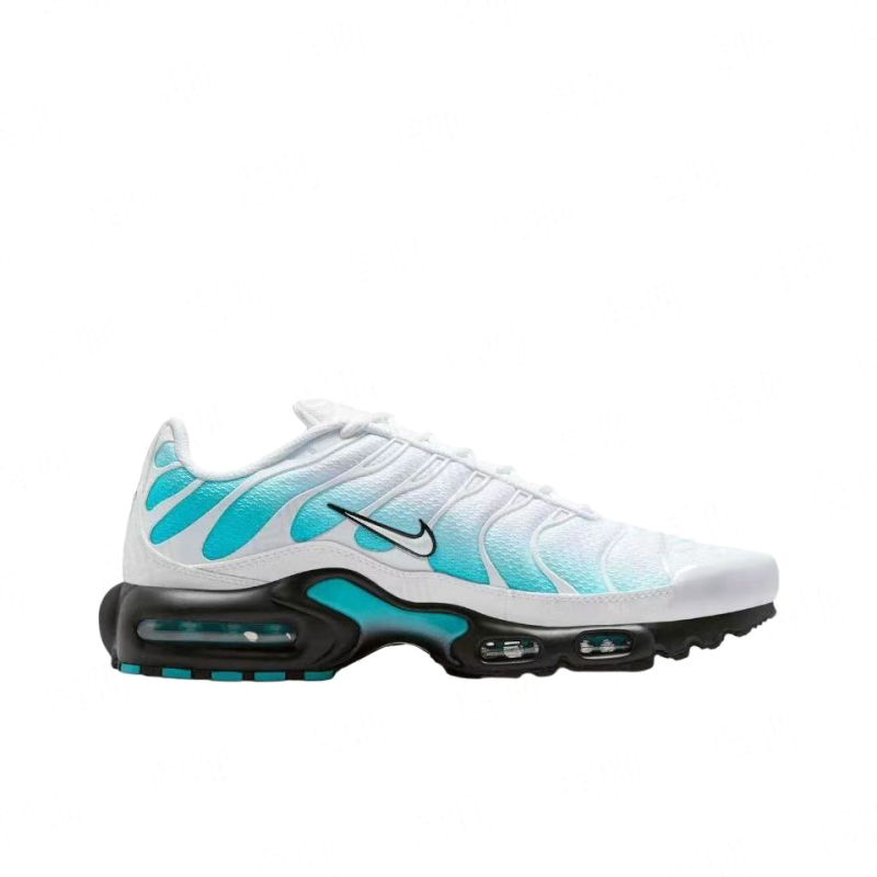 Air Max Plus Low-Top Casual Running Shoes, White/Blue (Unisex, Sizes 36–49)