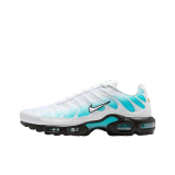 Air Max Plus Low-Top Casual Running Shoes, White/Blue (Unisex, Sizes 36–49)