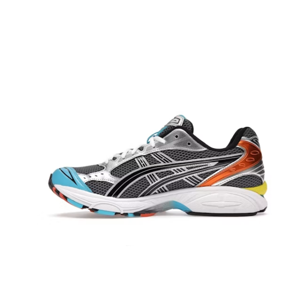 Gel-Kayano 14 Low-Top Casual Running Shoes – Black, Blue, Yellow, and Silver (Unisex, Sizes 36–47)