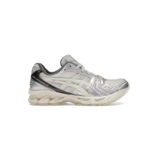 Gel-Kayano 14 Low-Top Casual Running Shoes, White/Silver (Unisex, Sizes 36–47)