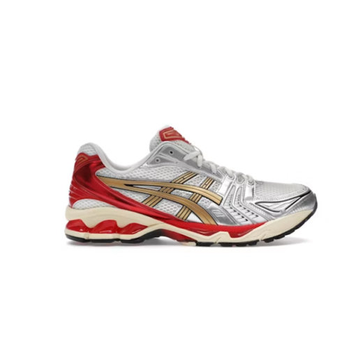 Gel-Kayano 14 Low-Top Casual Running Shoes, White/Silver (Unisex, Sizes 36–47)