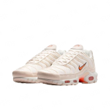 Air Max Plus Low-Top Running Shoes, White/Orange (Unisex, Sizes 36–49)