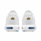 Air Max Plus Low-Top Running Shoes, White/Blue (Unisex, Sizes 36–49)