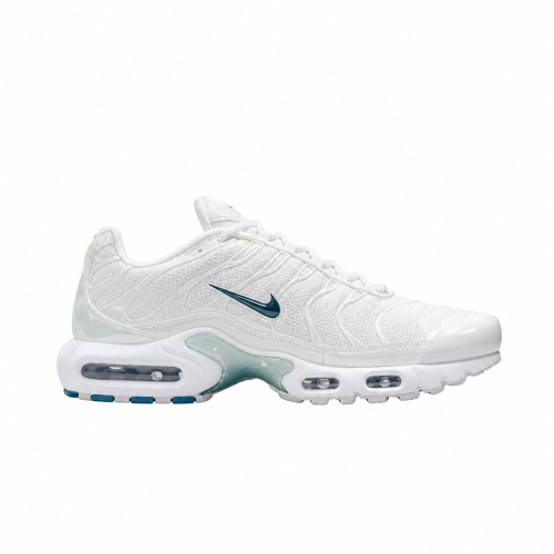 Air Max Plus Low-Top Running Shoes, White/Blue (Unisex, Sizes 36–49)