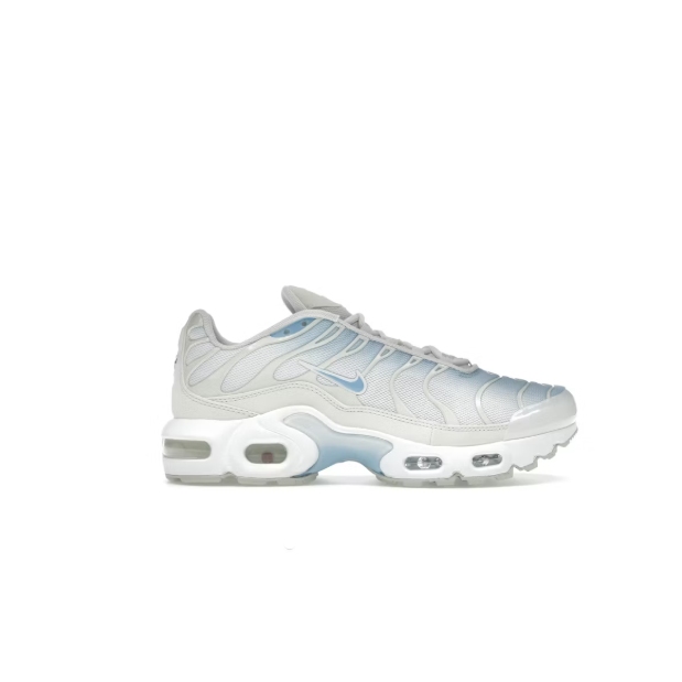 Air Max Plus Low-Top Casual Running Shoes, Grey/White (Women's, Sizes 28–35)