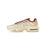 Air Max Plus Low-Top Lifestyle Shoes, White/Red (Unisex, Sizes 36–49)