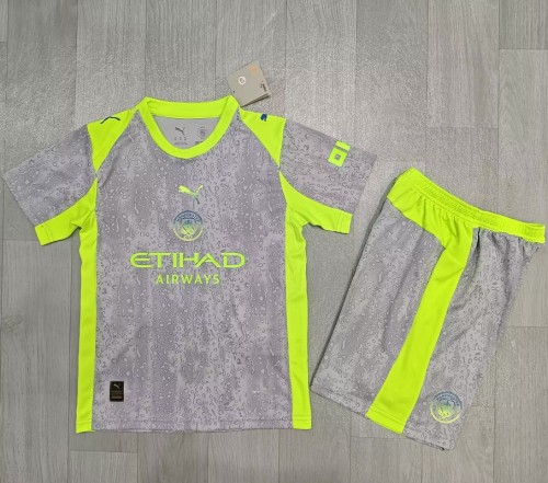 25/26 Manchester City third kids kit