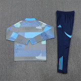 25/26 Real Madrid Kids training suit Grey blue