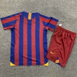 Retro 05/06 Barcelona home kids kit