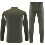 25/26 Real Madrid Kids training suit dark green