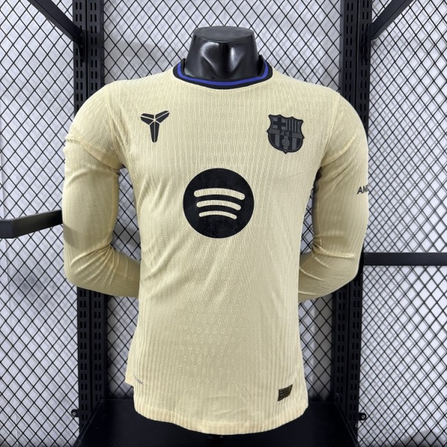 25/26 Barcelona Away Player Version Long sleeves