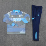 25/26 Real Madrid Kids training suit Grey blue