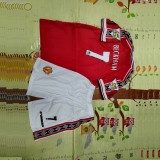 Retro 1998 Manchester United home kids kit