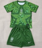 26/27 Brazil goalkeeper kids kit green