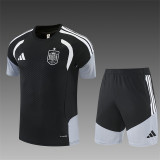 26/27 Spain short -sleeved training suit black