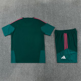 26/27 Real Madrid Short sleeve Adult training suit dark green
