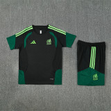 26/27 Mexico kids short -sleeved training suit black