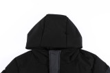 Nike black grey long cotton coat jacket