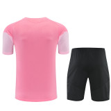 26/27 inter Miami kids short -sleeved training suit pink