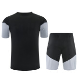 26/27 Spain kids short -sleeved training suit black