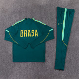 26/27 Brazil  Adult training suit dark green