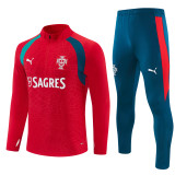 26/27 Portugal kids training suit red