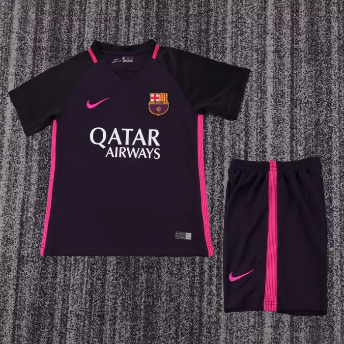 Retro 16/17 Barcelona Away kids kit