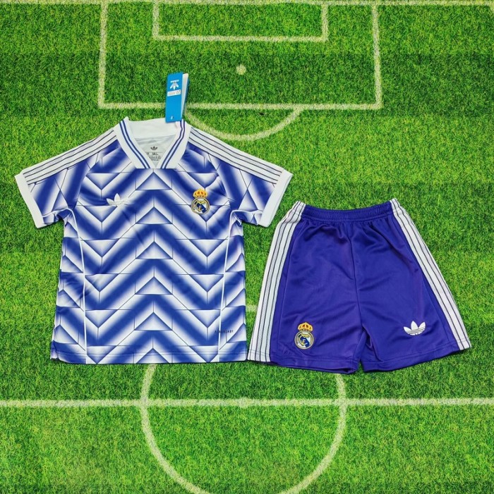 25/26 Real Madrid retro Clover Special Edition kids kit